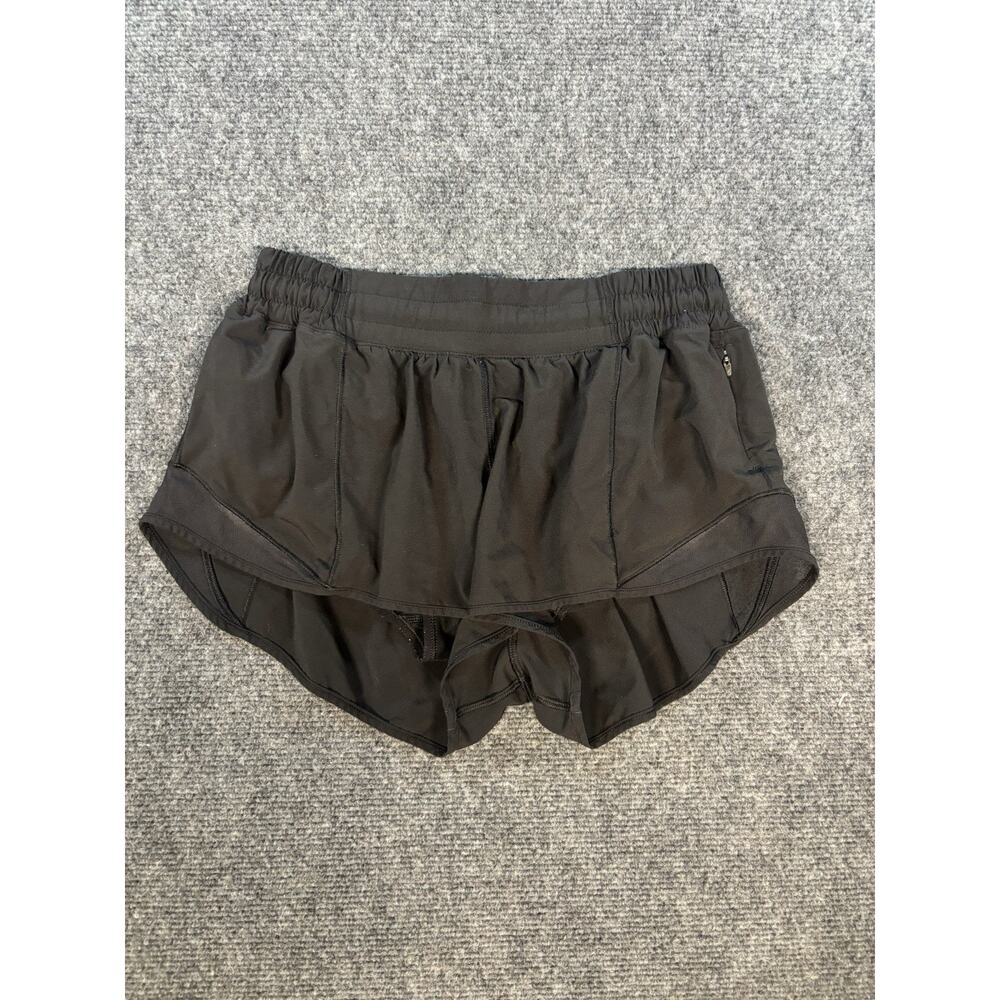 Lululemon Shorts Women Lined Running Athleisure Yoga Black Size 6
